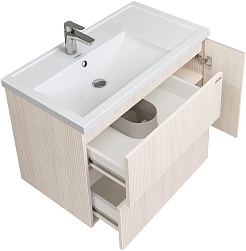 Grossman Тумба с раковиной Юнит 80 подвесная кадена лайт – фотография-6